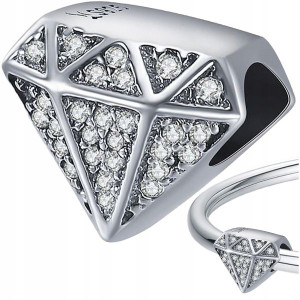 CHARMS DIAMENT srebro 925 koralik S925 zawieszka