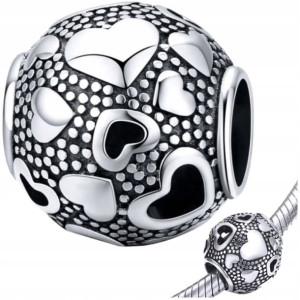CHARMS SERDUSZKA srebro 925 koralik zawieszka S925