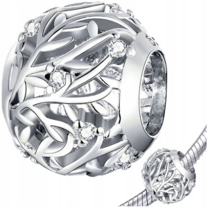 CHARMS GAŁĄZKI srebro 925 zawieszka koralik S925