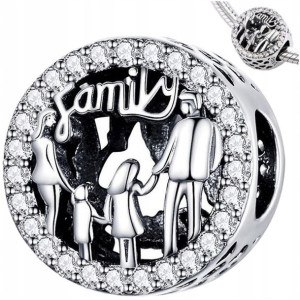 CHARMS srebro 925 FAMILY RODZINA zawieszka koralik