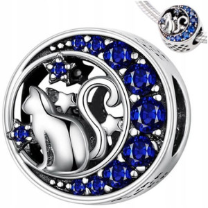 CHARMS srebro 925 KOT koralik zawieszka