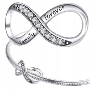 CHARMS srebro 925 FOREVER FAMILY koralik zawieszka