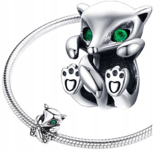 CHARMS srebro 925 LISEK zawieszka koralik