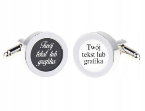 Spinki do mankietów Z WŁASNYM NADRUKIEM LUB LOGO