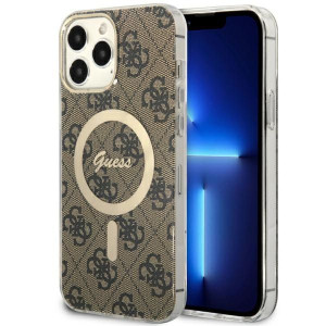 Etui Guess GUHMP13XH4STW Apple iPhone 13 Pro Max brązowy/brown hardcase 4G