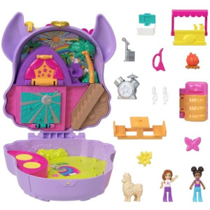 Polly Pocket Zestaw kompaktowy Biwakowa Lama
