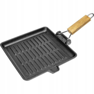 Patelnia grillowa żeliwna kwadratowa 24 cm BROWIN
