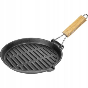 Patelnia grillowa żeliwna okrągła 24 cm BROWIN