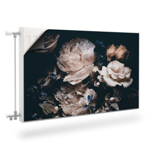 MATA Magnetyczna Na Grzejnik KWIATY Piwonie Natura 90cm x 60cm