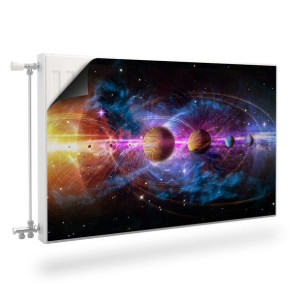 Mata MAGNETYCZNA Na Kaloryfer PLANETY Kosmos Galaktyka 100cm x 60cm