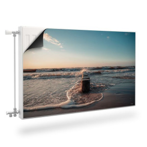 MATA Magnetyczna Na Kaloryfer Fale Morze Plaża Pejzaż 90cm x 60cm