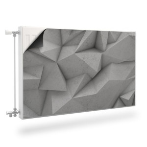 MATA Magnetyczna Kaloryfera Betonowa Ściana Efekt 3D 80cm x 60cm