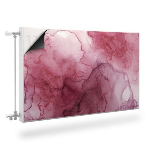 MATA Magnetyczna Na Grzejnik Akwarelowa Różowa Abstrakcja 110cm x 60cm
