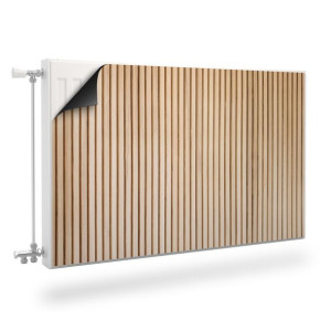 MATA Magnetyczna Na Kaloryfer LAMELE Imitacja Drewna Efekt 3D 120cm x 60cm
