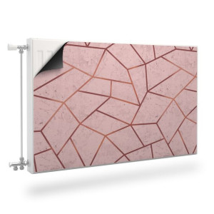 Osłona Magnetyczna Na Grzejnik MARMUR Wzór Geometryczny 120cm x 60cm