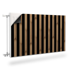 Osłona Magnetyczna Kaloryfera LAMELE Efekt 3D Imitacja Drewna 80cm x 60cm