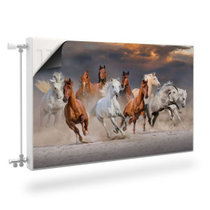 Osłona MAGNETYCZNA Kaloryfera KONIE Pustynia Zwierzęta Dekor 90cm x 60cm