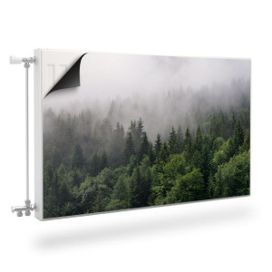 MAGNETYCZNA Osłona GRZEJNIKA Pejzaż LAS WE MGLE Natura 110cm x 60cm