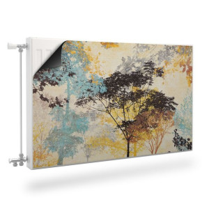 Osłona MAGNETYCZNA Na Kaloryfer Malowane Drzewa Vintage 110cm x 60cm