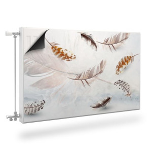 Osłona MAGNETYCZNA Na Grzejnik Pióra Styl Boho 90cm x 60cm
