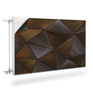 Osłona MAGNETYCZNA Grzejnika Abstrakcja Trójkąty Efekt 3D 110cm x 60cm