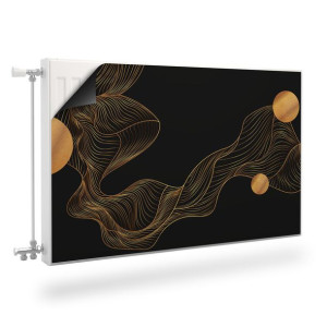 Osłona MAGNETYCZNA Na Kaloryfer Abstrakcyjne Fale Line-Art 90cm x 60cm