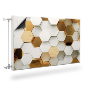Osłona MAGNETYCZNA Na Grzejnik Heksagony Abstrakcja 100cm x 60cm