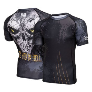 Rashguard Męski Termoaktywny Krótki Rękaw Roz.2XL