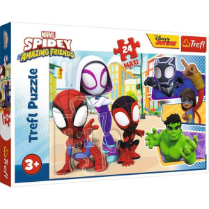 TREFL Puzzle Spiday i przyjaciele Spiderman 24el