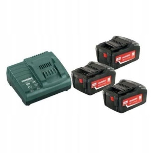 3x Akumulator 4,0 Ah Li-Power + Ładowarka METABO