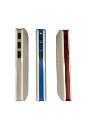 Bateria Powerbank Kieszonkowy 20000 Mah 3u 3xusb + Latarka (niebieski)