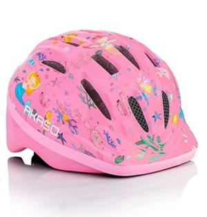 Dziecięcy Kask Rowerowy Akaso 47-52Cm Motyw Księzniczki