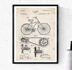 Plakat Rower Patentowy A3