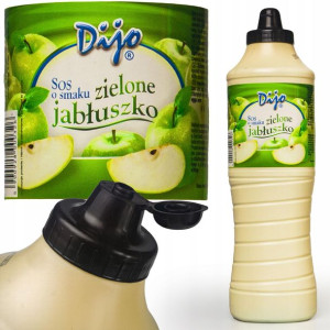 SOS ZIELONE JABŁUSZKO polewa do lodów gofrów deserów DIJO JABŁKOWY 1000ml