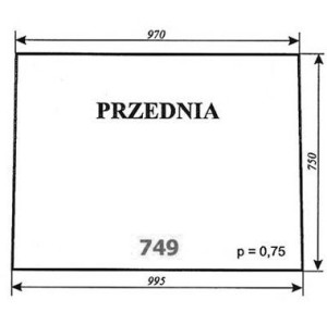Szyba przednia Lamborghini
