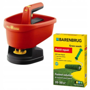 Siewnik WOLF-Garten WE-B + Trawa regeneracyjna