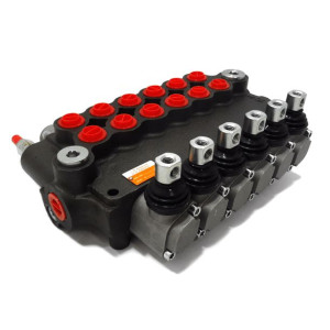 Rozdzielacz hydrauliczny sześciosekcyjny ( 6-sekcyjny ) 80L/min