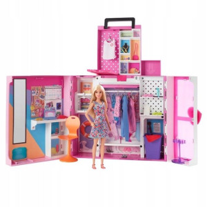 Barbie Szafa Na Ubranka Garderoba + Lalka +ubranka