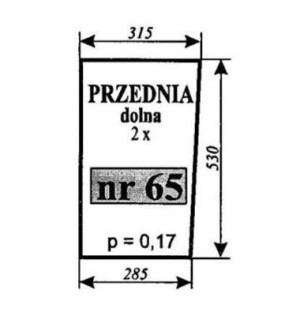 Szyba przód dół Zetor 7211