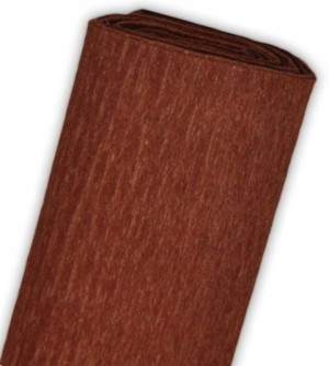 Bibuła marszczona Aliga 50x200 cm BRĄZOWA KR-43