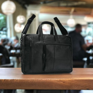 Torba skórzana męska na laptopa