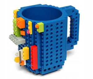 Kubek Klockowy Do Lego + Klocki / Niebieski