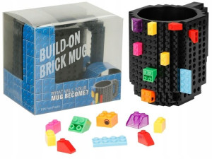 Kubek Klockowy Do Lego + Klocki / Czarny