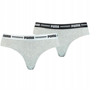 Bielizna damska Puma Brazilian 2P Pack szare 05 L