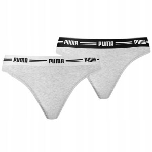 Bielizna damska Puma String 2P Pack szara 05 XL