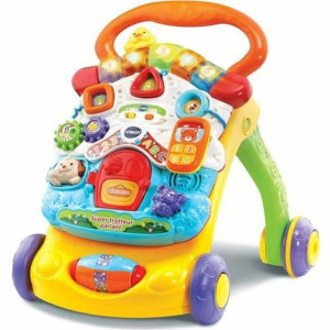 rower trójkołowy Vtech Super Trotteur Parlant 2 En 1 Orange (FR)