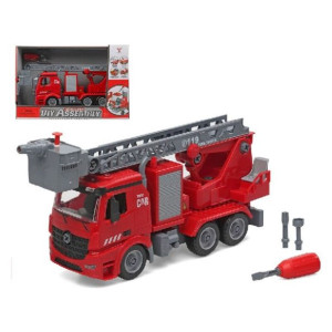 Ciężarówka Strażacka ze Światłem i Dźwiękiem Diy Assembly (37 x 25 cm)