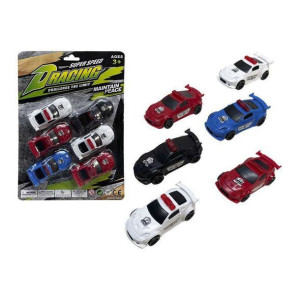 zestaw samochodów Super Speed Racing 6 Części Radiowóz Policyjny