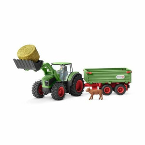 Ciągnik z Ładowarką i Przyczepą Schleich