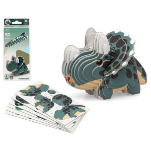 Puzzle 3D Dino Kolor Zielony 18 x 8 cm